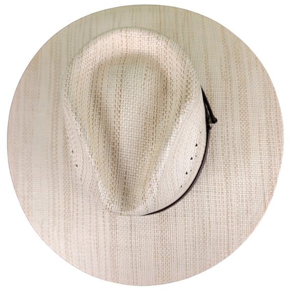 American Hat Makers Wide Brim Straw Sun Hat Small Women Barcelona Western Cowboy